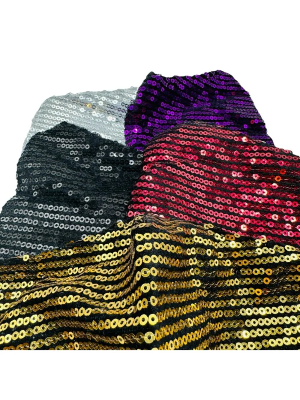 5 Sequin Face Masks In Assorted Colors For Adults